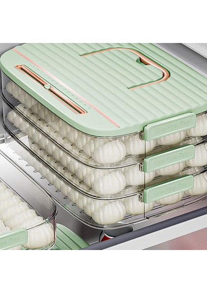 Mutfak Aksesuarları Organizatör Hamur Saklama Kutusu Buzdolabı Kutusu Gıda Sınıfı Hamur Dondurucu Kutusu Yeşil (Yurt Dışından)