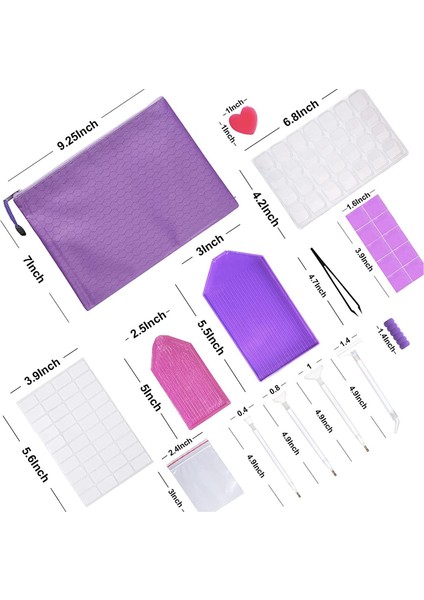 Dıy Araçları Elmas Noktalar Aksesuar Seti, Sanat Için 28 Yuvalı Elmas Nakış Kutusu (Yurt Dışından) fiyatları