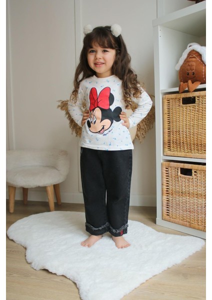 Kız Çocuk Minnie Modelli Pantolonlu Ikili Takım fiyatları