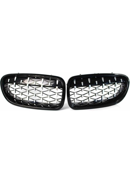 Bmw F10 Diamond Ön Panjur Izgara 2009-2016 Arası Krom Siyah Krom-Siyah