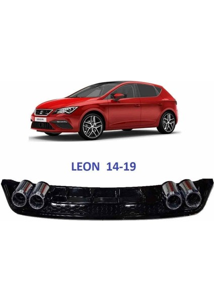 Seat Leon 4 Eksoz Görünümlü Difüzör Gri 2014-2019 Arası Modeller