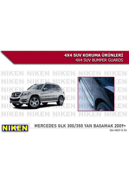 Mercedes Glk Uyumlu Yan Basamak Marşbiyel Koruma 2008 Sonrası Modeller