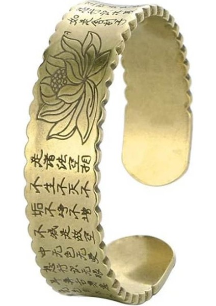 Bakır Işleme Lotus Sutra Darani Mantra, Şans Bileklik