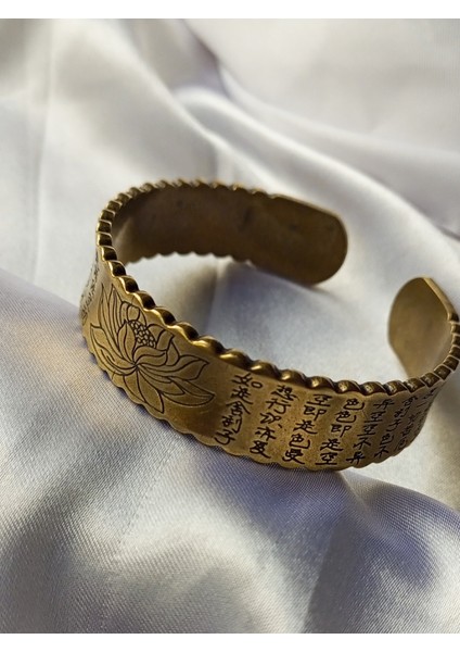 Bakır Işleme Lotus Sutra Darani Mantra, Şans Bileklik fiyatları