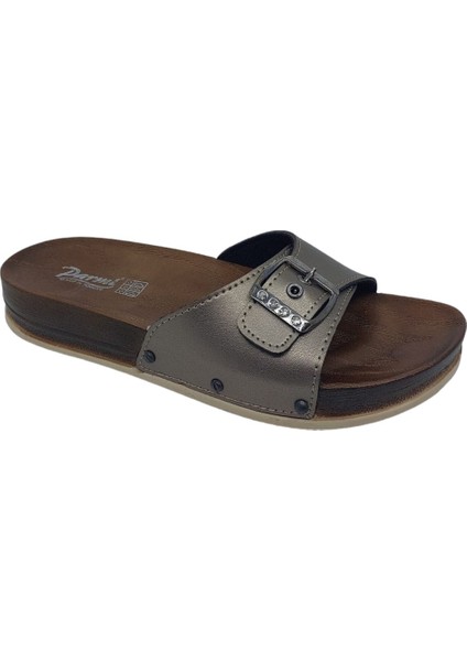 Parmi 21501 Kadın Platin Tokalı Günlük Kullanım Terlik fiyatları