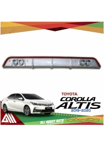 Toyota Corolla Altis 2 Çıkış Görünümlü Difüzör 2019-2020 Modeller