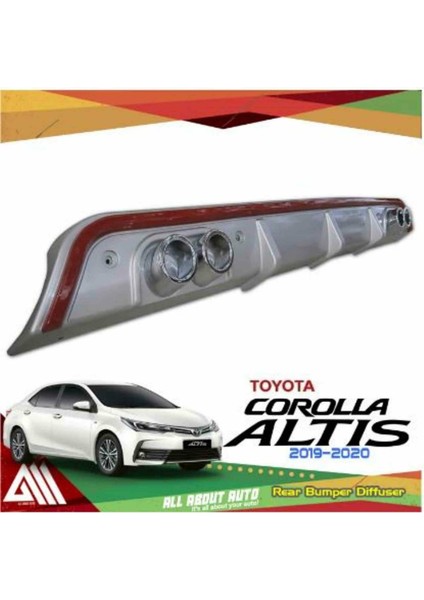 Toyota Corolla Altis 2 Çıkış Görünümlü Difüzör 2019-2020 Modeller