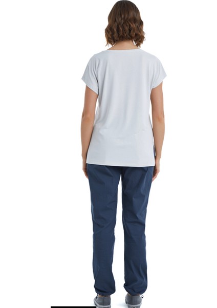 BLACKSPADE-60400-KADIN Kısa Kollu V Yaka T-Shirt-Gri fiyatları