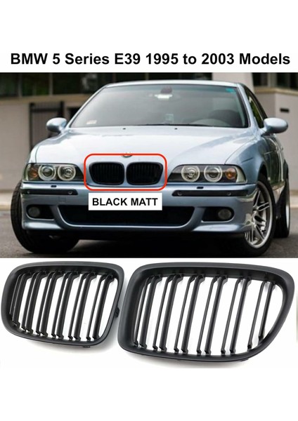 Bmw E39 Çift Şeritli Ön Panjur Izgara 1995-2003 Arası Parlak Siyah fırsatları