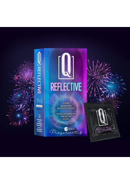 Q Reflective 6'lı ve Tırtıklı Prezervatif