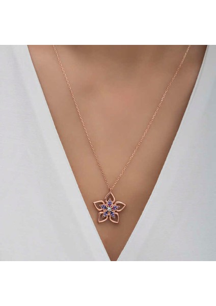 ​gümüş Rose Çiçek Kadın Kolye fırsatları