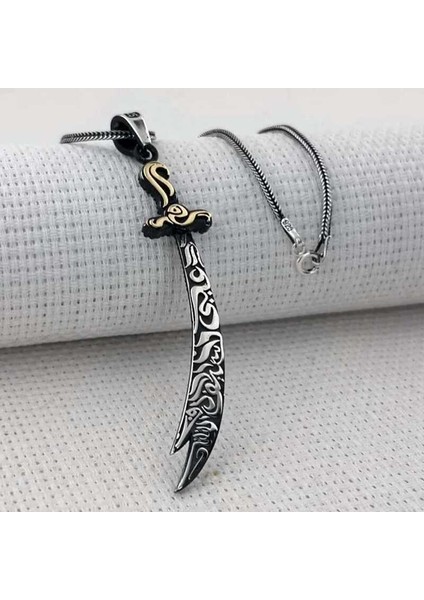 Gümüş Zülfikar Kılıcı Erkek Kolye fırsatları