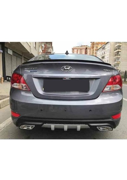 Hyundai Accent Blue Spoiler 2011-2018 Arası Pianoblack Boyalı