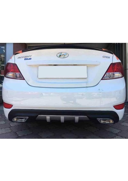 Hyundai Accent Blue Spoiler 2011-2018 Arası Pianoblack Boyalı