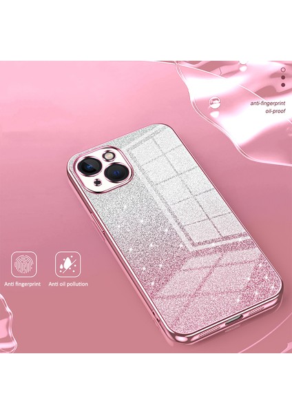 iPhone 13 Cep u Gradyan Pırıltılı Kesin Kesim Tpu Koruyucu Kapak Telefon Kılıfı (Yurt Dışından)