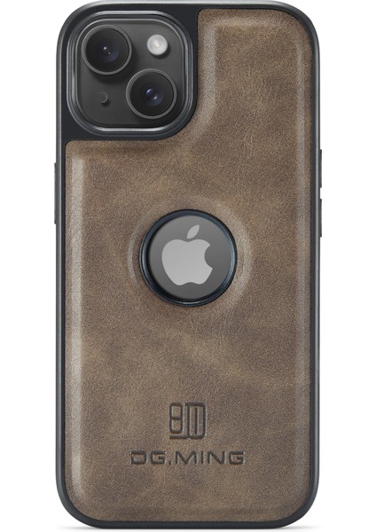 iPhone 14 Plus Fall Deri Kaplamalı Pc+Tpu Geri Telefon Kılıfı (Yurt Dışından)
