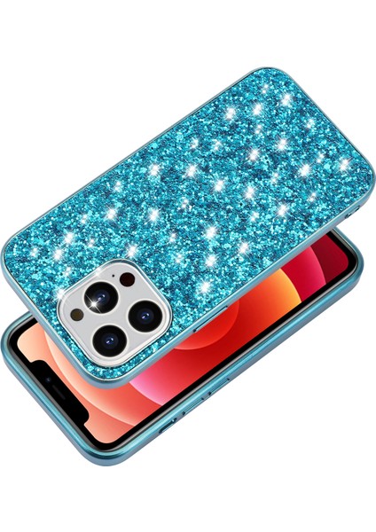 iPhone 14 Pro Max Sequins Elektrapan Telefon Kılıfı (Yurt Dışından) modelleri