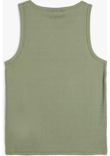 Halter Yaka Atlet Fitilli Slim Fit