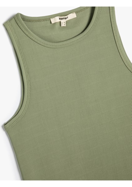 Halter Yaka Atlet Fitilli Slim Fit