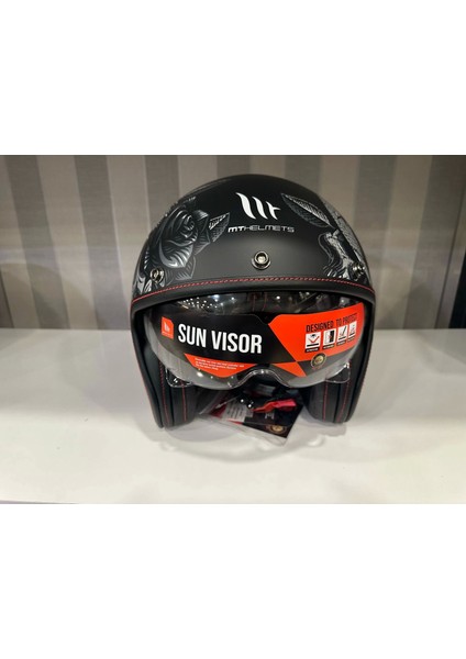 Kask mt Lemans 2 Sv Breakout B2 Mat Şeffaf Vizörlü