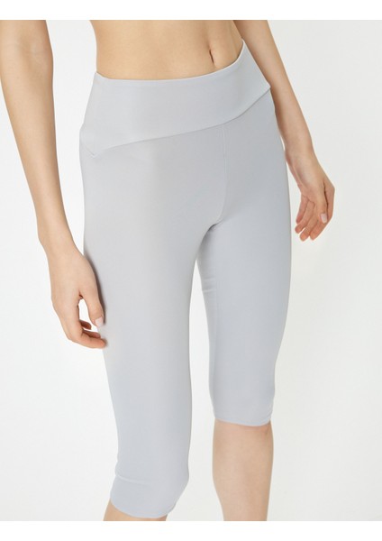 Spor Bermuda Tayt Yüksek Bel Slim Fit indirimleri