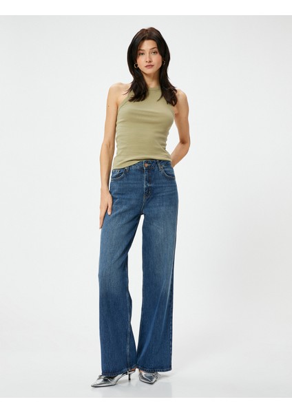 Halter Yaka Atlet Fitilli Standart Kesim