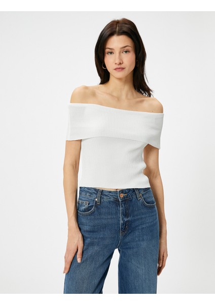 Madonna Yaka Kazak Triko Fitilli Kısa Kollu fiyatları