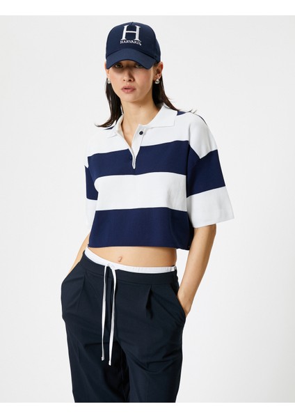 Polo Yaka Kazak Oversize Kısa Kollu modelleri