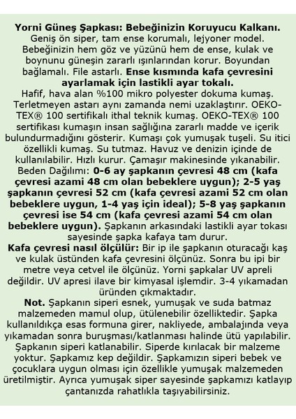 Flap Lejyoner, Ense Korumalı, Boyundan Bağlamalı, Çocuk Bebek Güneş Şapka, Ekoteks 100 Sertifikalı Royal Mavi