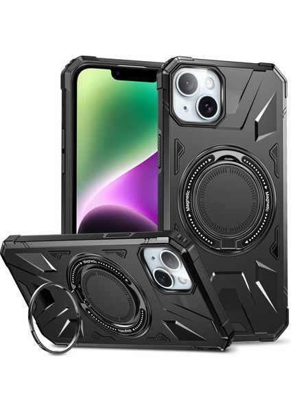 iPhone 13/14 Manyetik Tpu+Pc Koruyucu Kapak Telefon Kılıfı (Yurt Dışından)