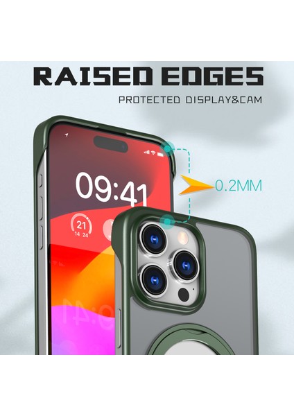 iPhone 15 Pro Tpu+Akrilik Çerçevesiz Kapak Telefon Kılıfı (Yurt Dışından) indirimleri