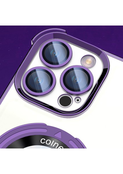 iPhone 14 Pro Magnicy Takviyeli Köşe Pc+Tpu Telefon Kılıfı (Yurt Dışından)