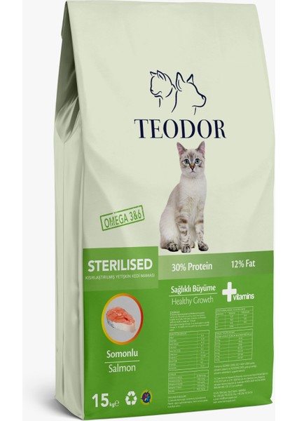 15KG Kısır %30 Protein Kedi Maması