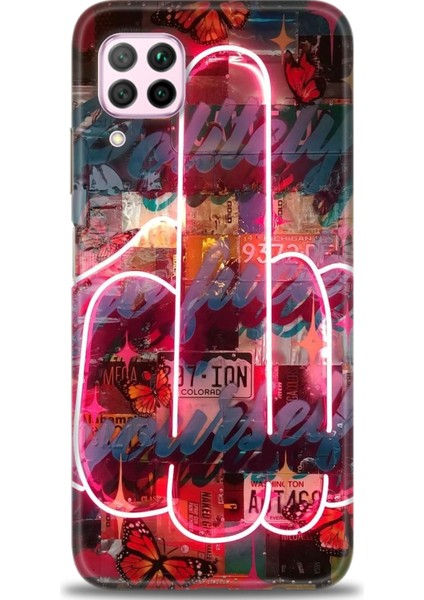 Huawei P40 Lite Uyumlu Kılıf Hd Kalite Desenli Baskılı Kılıf - x (86)