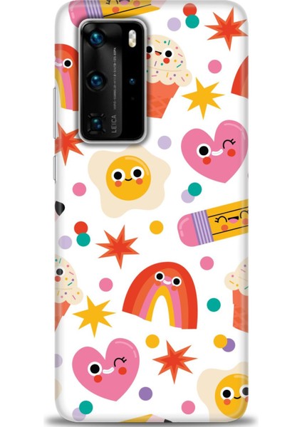Huawei P40 Pro Uyumlu Kılıf Hd Kalite Desenli Baskılı Kılıf - F (95)