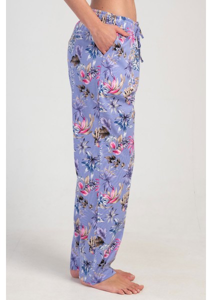 Pamuklu Kadın Büyük Beden Tek Alt Pijama , 311004