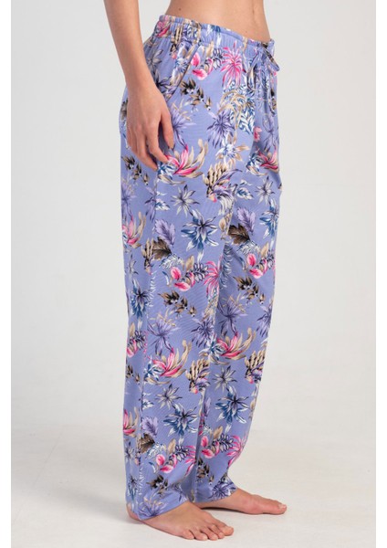 Pamuklu Kadın Büyük Beden Tek Alt Pijama , 311004