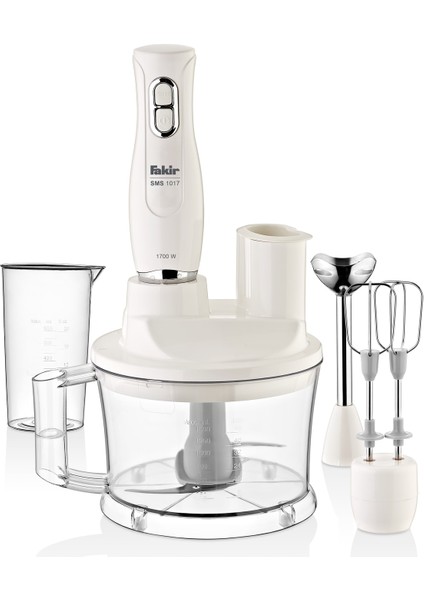 1200 Watt + Sms 1017 Blender Seti 2 Kademeli 2 Yıl Ithalatçı Garantili Metal Beyaz Plastik 1200-240