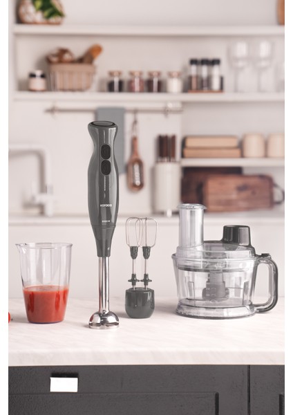 1200 Watt + Pro Multimax 6 In 1 Çok Amaçlı Mutfak Robotu Space Gray Plastik Resmi Distribütör Garan fiyatları