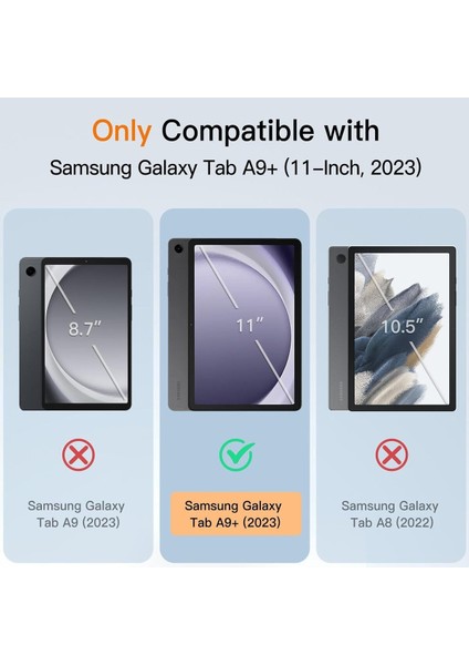 Samsung Galaxy Tab A9+Plus 11 Inç SM-X210 Kılıf Smart Cover Standlı Arkası Mat Şeffaf Kapak Case fiyatları