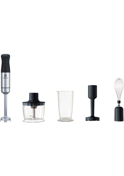 Modern E5HB2-8SS Blender Set, 1000 W, Turbo Fonksiyonlu, Paslanmaz Çelik, Çok Yönlü Aksesuar Seti T