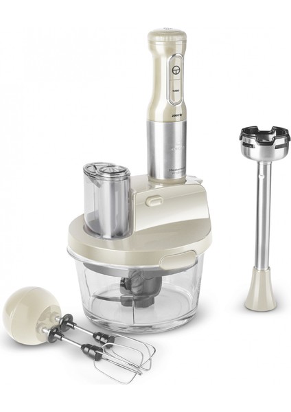 1200 Watt + mm Prosteel 2000W Cam Mutfak Robotu Soft Cream Inox 1,5 L C / F Bej 2 Yıl 220 - 240 V M