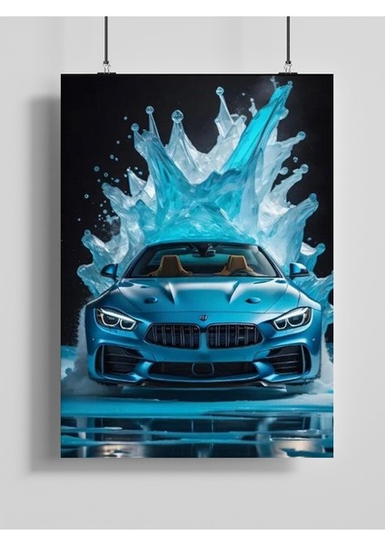 Otomobil Yapay Zeka Sanat Posteri