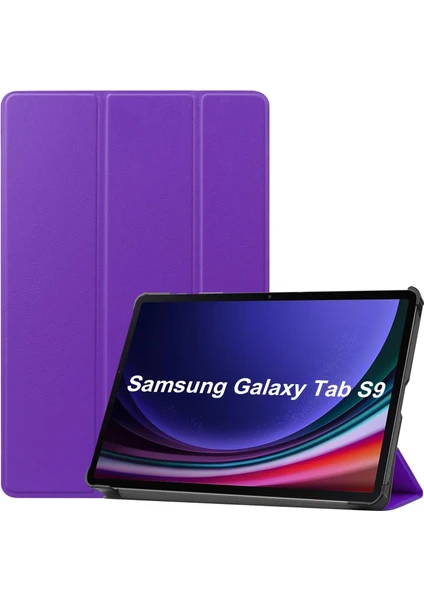 Samsung Galaxy Tab S9 SM-X710 X716 X718 Kılıf 11" Akıllı Uyku Modlu Smart Cover Slim Tablet Kılıfı