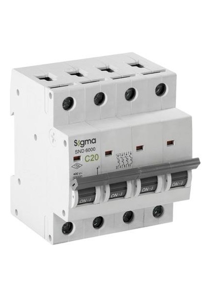 6SM440C 4X40A 6ka C Serisi Otomatik Sigorta