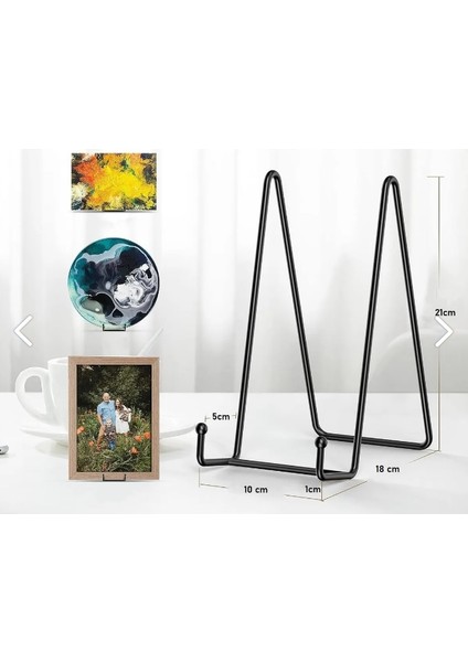 Tablo Standı Fotoğraf Tutucu Çerçeve Standı Tablet Tutucu Metal Stant Tabaklık Kitap Standı