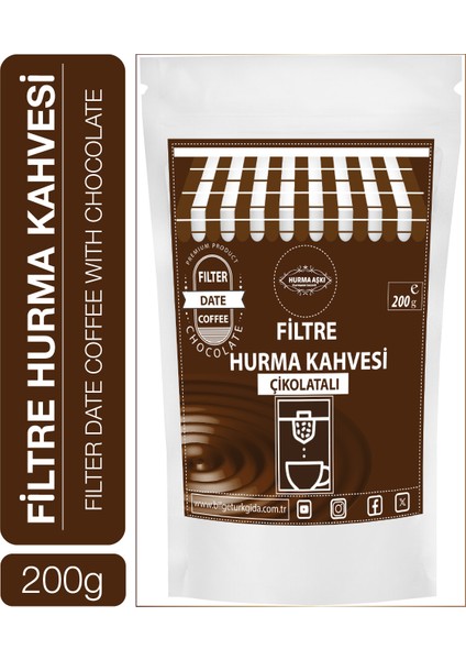 Filtre Hurma Kahvesi Çikolatalı 200 gr