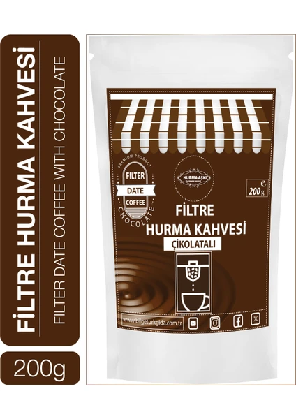 Hurma Aşkı Filtre Hurma Kahvesi Çikolatalı 200 gr