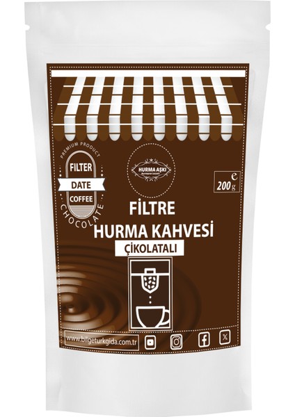 Filtre Hurma Kahvesi Çikolatalı 200 gr