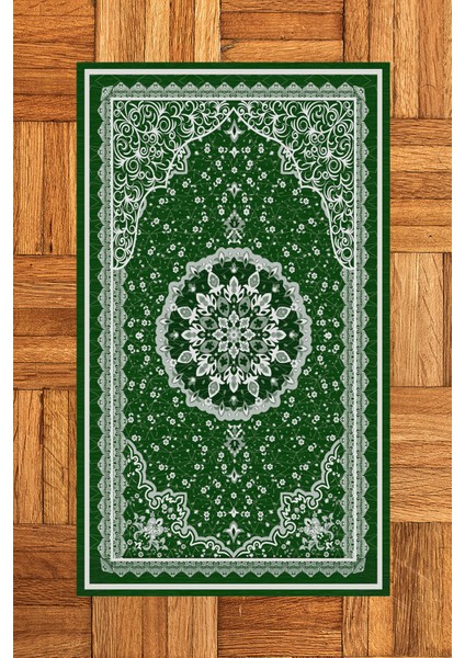 Dijital Baskılı Yıkanabilir Klasik Desen Hediyelik Namazlık Seccade 70X130, Seccade-40-Yeşil, fiyatları